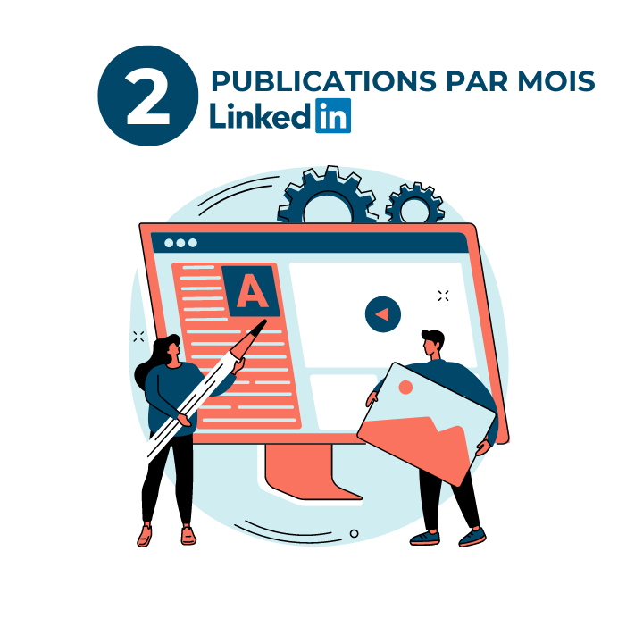 Pack création de contenus pour LinkedIn – 2 publications par mois