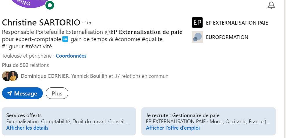 optimisation du profil linkedin